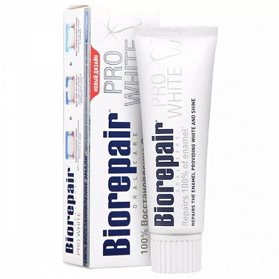 Паста зубная Biorepair Pro White, сохраняющая белизну, 75мл., Biorepair, Италия