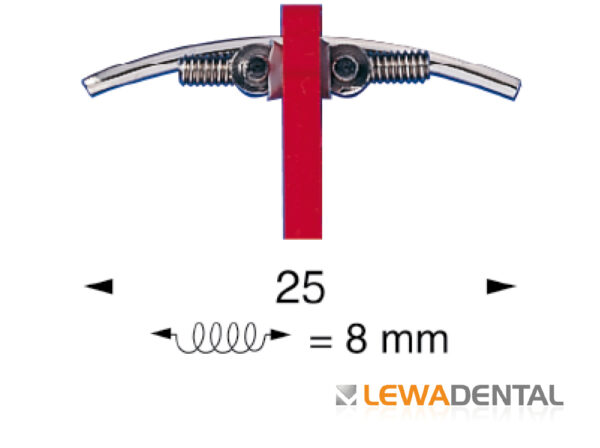 Винт дугообразный, 8мм., расширение 25мм., Lewa Dental, Германия