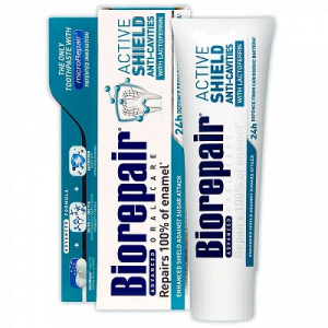 Паста зубная Biorepair Active Shield, активная защита эмали, 75мл., Biorepair, Италия