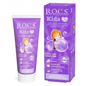 Паста зубная Kids 4-7 лет, 45 гр., R.O.C.S., Россия