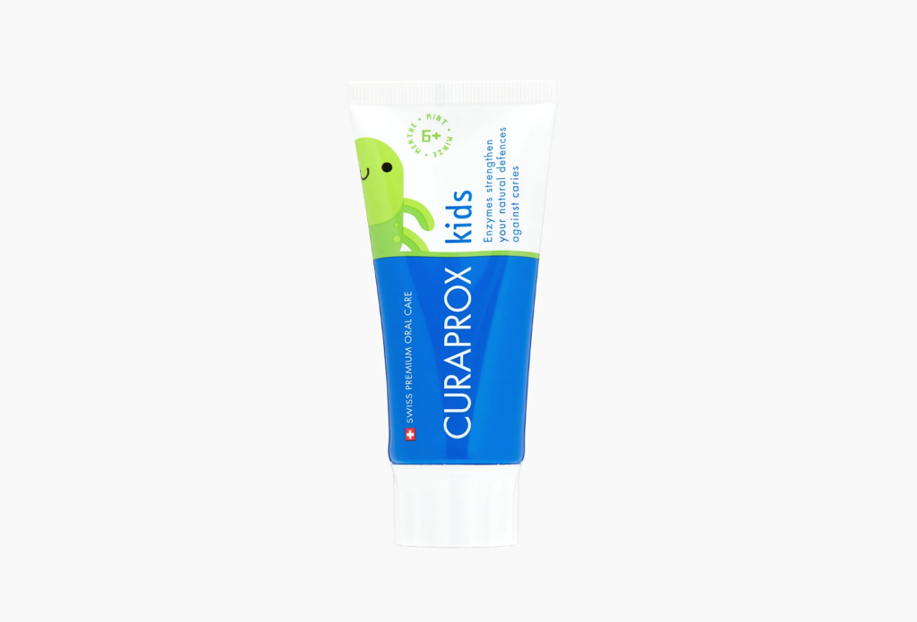 Паста зубная Kids 1450, 1450ppm, 6+, мята, 60мл., Curaprox, Швейцария