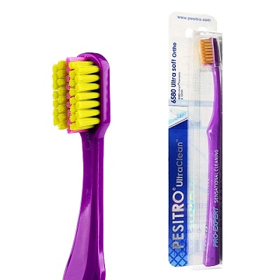 Щетка зубная 6580 UltraClean Ultra soft Ortho, Pesitro, Китай