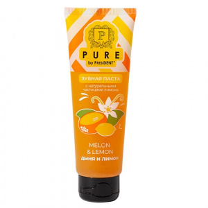 Паста зубная PURE, Дыня и лимон, 115г., PresiDENT, Италия