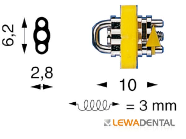 Винт секционный малый, 3009 KG, 3мм., Lewa Dental, Германия