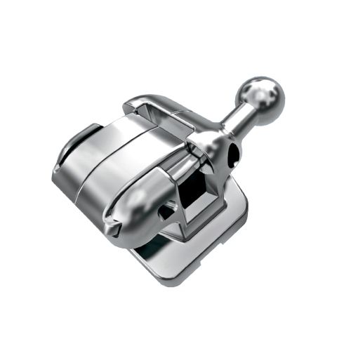 Брекет самолигирующий Thino, металлический, MBT, паз 022, 20шт., Astar, Китай
