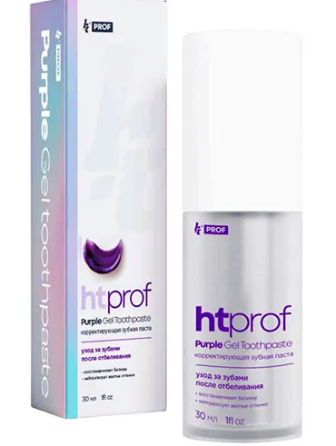 Паста зубная корректирующая, Purple Gel Tootpaste, 30 мл, Ht prof, Китай