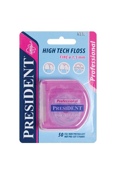 Флосс High Tech, суперфлосс, тонкий, 1,5мм., PresiDENT, Италия
