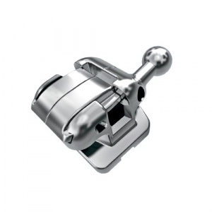 Брекет самолигирующий Thino, металлический, MBT, паз 022, 20шт., Astar, Китай