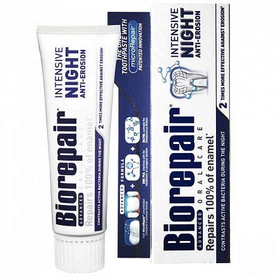 Паста зубная Biorepair Intensive Night Repair, ночное восстановление, 75мл., Biorepair, Италия