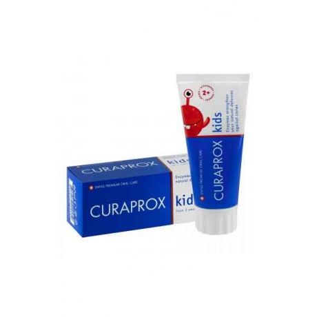 Паста зубная Kids 950, 950ppm, 2+,клубника, 60мл., Curaprox, Швейцария