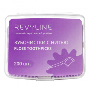 Зубочистки с нитью, 200шт, Revyline, Китай